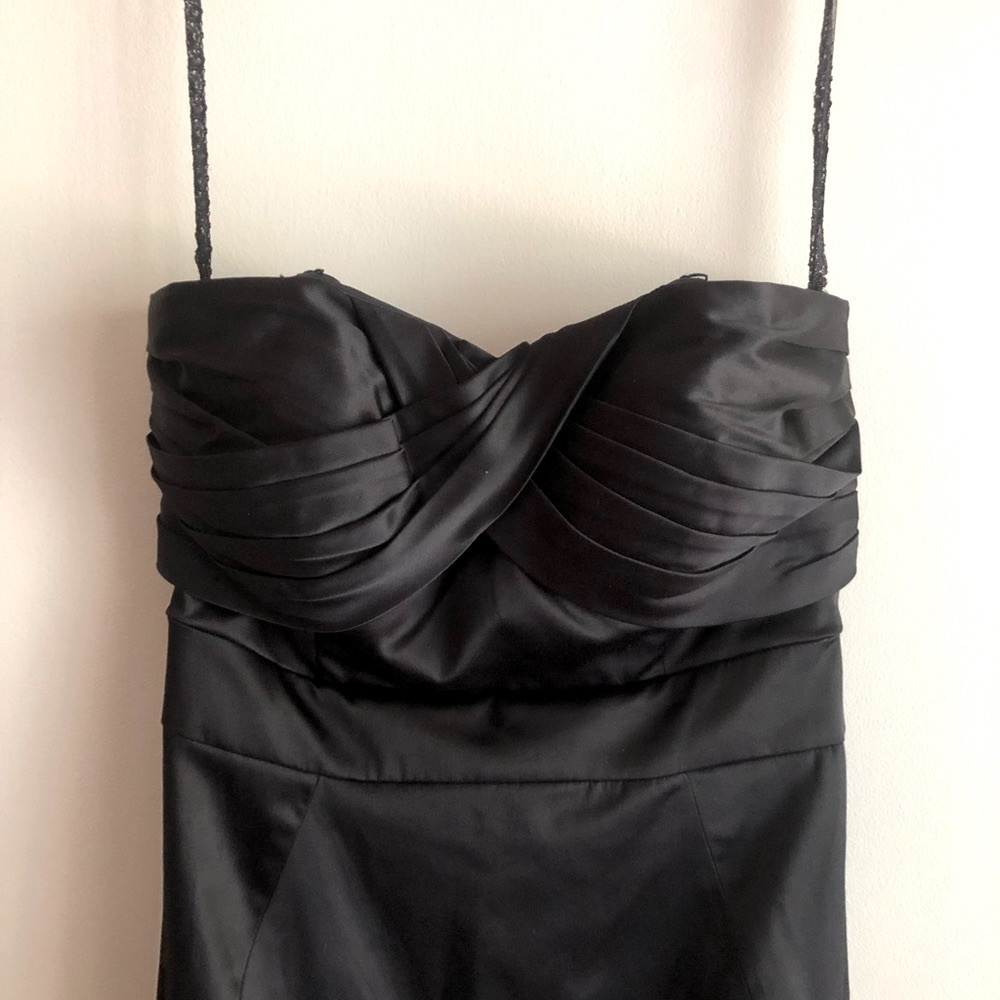 BCBGeneration Strapless Long Black Gown NWT Brand New Dress Size 2 - Picture 2 of 4